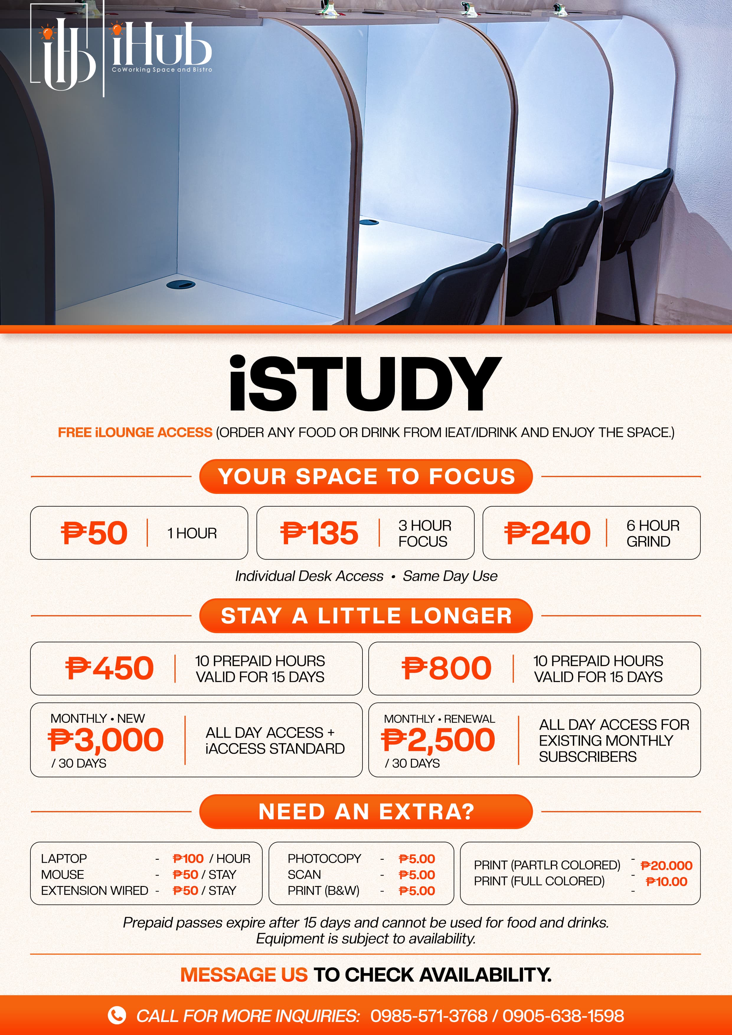 iStudy cubicles